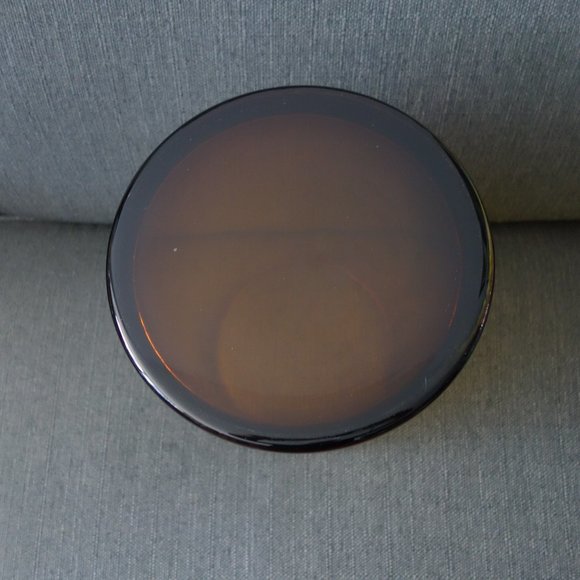 Amber Color Glass Cylinder Waste Basket - Picture 4 of 7